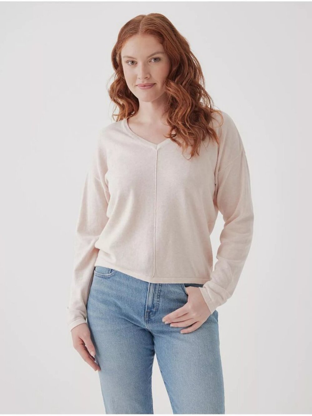 Pact Women's Organic Cotton Classic Fine Knit Relaxed Sweater